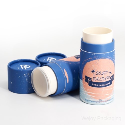 Natural deodorant paper tube